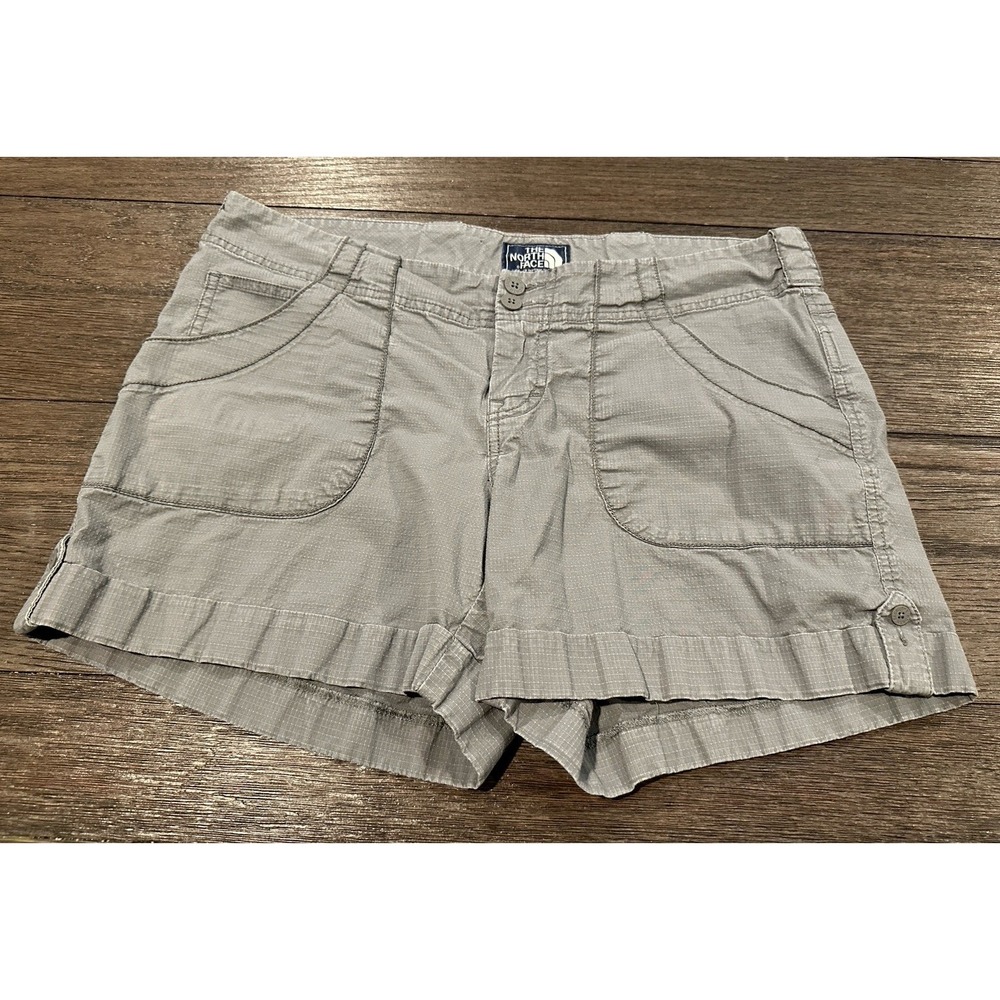 The North Face Womens ripstop cotton blend shorts hiking outdoor utility sz 10